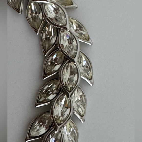 YSL *Limited Edition* Collectors Piece Rhinestone Silver Plated Necklace - Picture 10 of 10